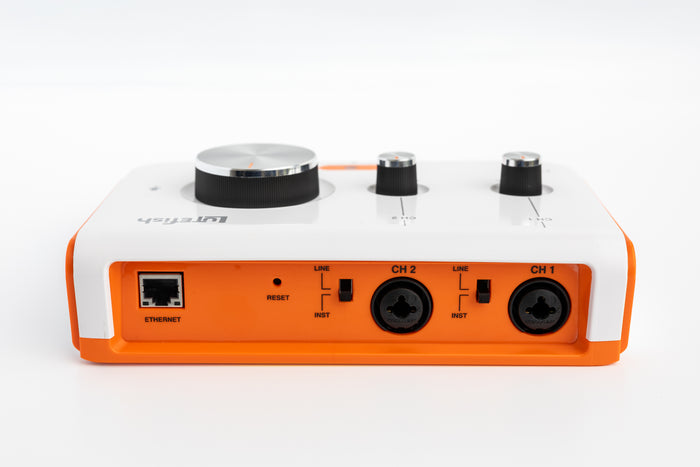 Lutefish Stream, back with Ethernet and channel inputs